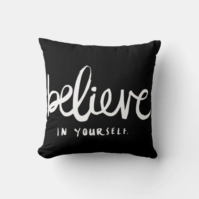 Believe Throw Pillow (Front)