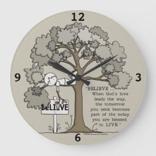 BELIEVE to LIVE Large Clock