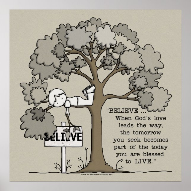 BELIEVE to LIVE-Square No Border Poster (Front)