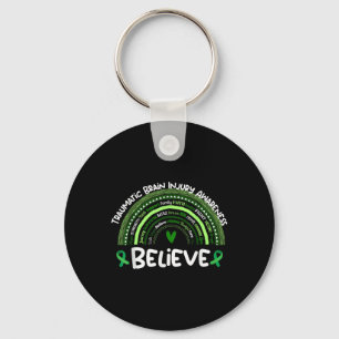 Believe _ Traumatic Brain Injury Awareness Month Keychain