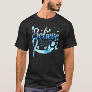 Believe Trisomy 18 Awareness Butterfly 1 T-Shirt