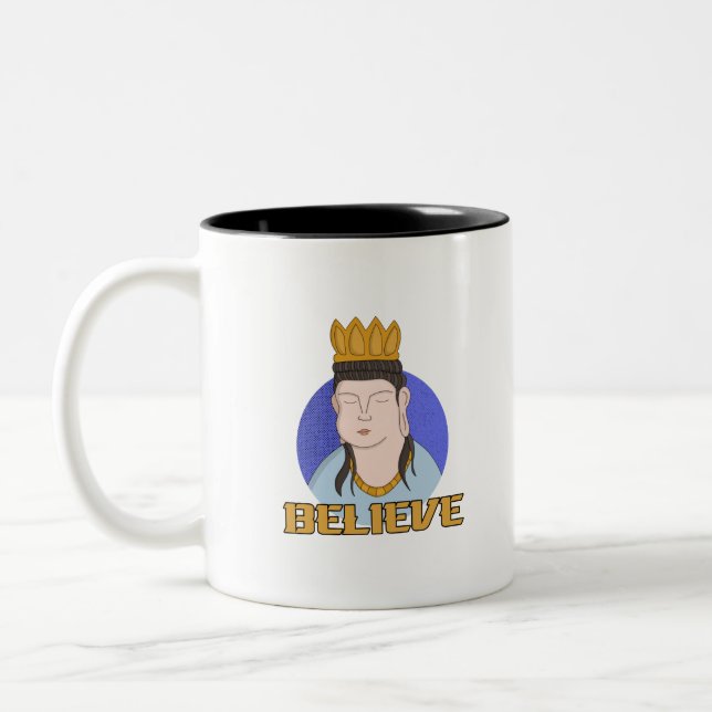 Believe Two-Tone Coffee Mug (Left)