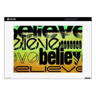 Believe; Vibrant Green, Orange, & Yellow Decal For 15