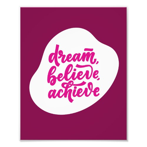 Believe Wall Poster  Wall decor