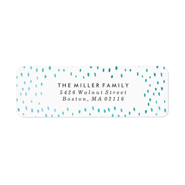 Believe | Watercolor Holiday Label (Front)