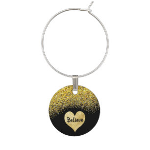 Believe Wine Charm