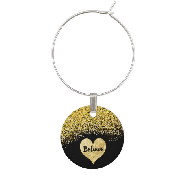 Believe Wine Charm (Front)
