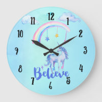 Believe with a Unicorn Under a Rainbow