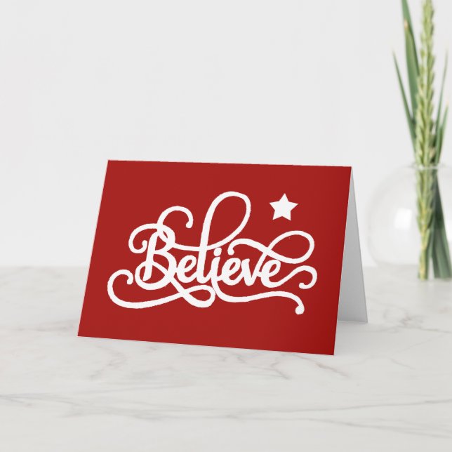 Believe with star card (Front)