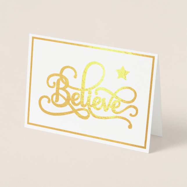 Believe with star foil  foil card (Front)