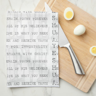 Believe Yeshua. Christian Towel