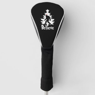 Believe Yeti Bigfoot Sasquatch Christmas Santa Golf Head Cover