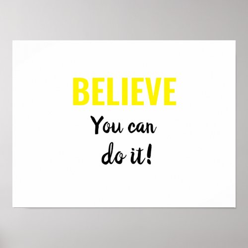 believe you can do it poster