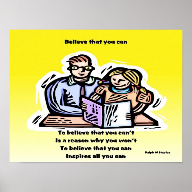 Believe you can poster (Front)