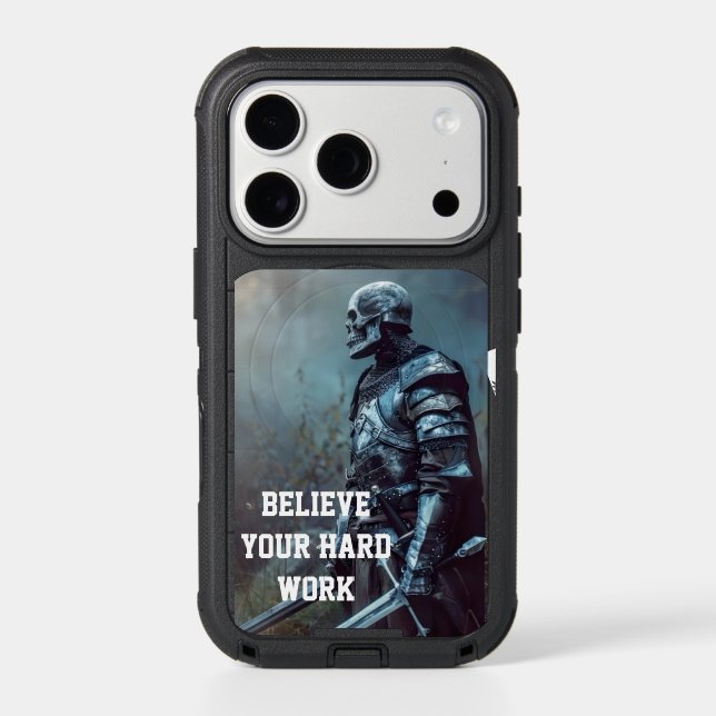 Believe Your Hard Work  Motivational iPhone 17 Pro Case (Back)