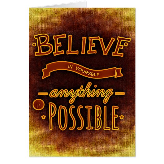 Believe yourself cards (Front)