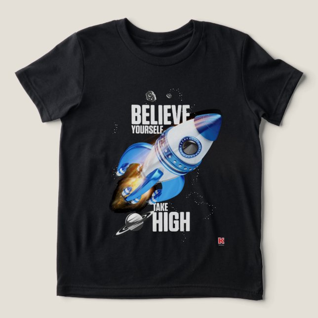 Believe Yourself Take High Tri-Blend Shirt (Design Front)