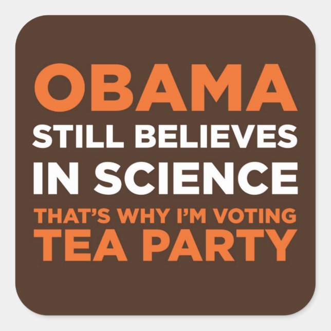 Believes Science Square Sticker (Front)