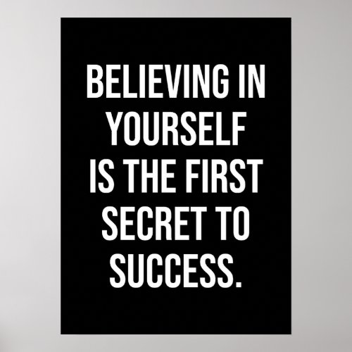 Believing In Yourself _ Success Motivational Poster