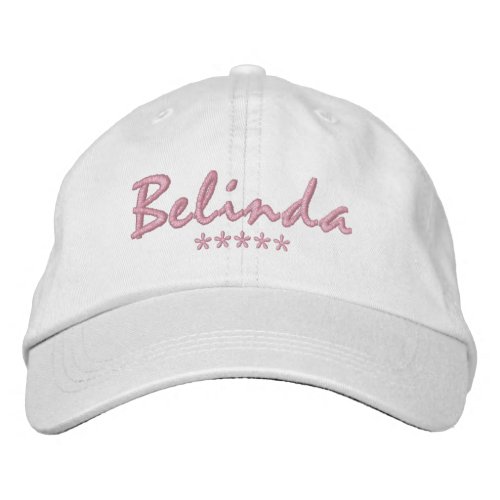 Belinda Name Embroidered Baseball Cap