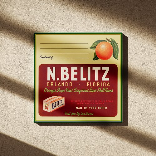 Belitz shipping label Poster