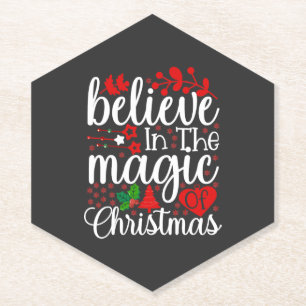 Belive in The Magic Of Christmas-84604 Paper Coaster