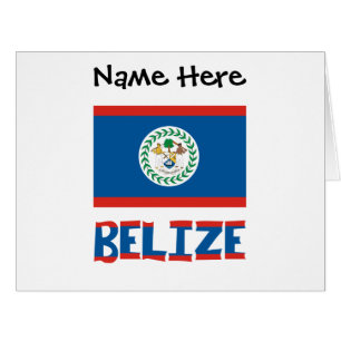 Belize and Belizean Flag Personalized