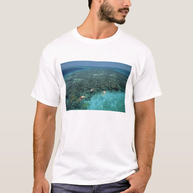 Belize, Barrier Reef, Lighthouse Reef, Blue T-Shirt (Front)