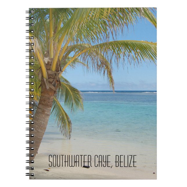 Belize Barrier Reef Tropical Caribbean Seascape Notebook (Front)