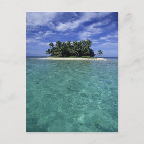 Belize Barrier Reef Unnamed island or cay Postcard