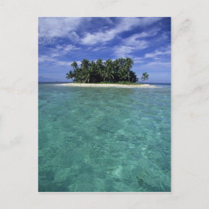 Belize, Barrier Reef, Unnamed island or cay. Postcard