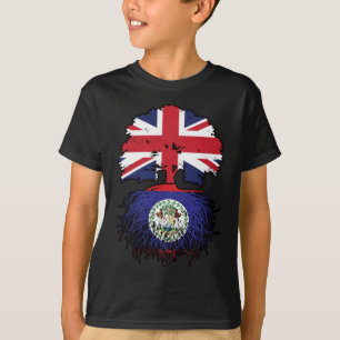 Belize Belizean British UK Tree Roots Flag T-Shirt
