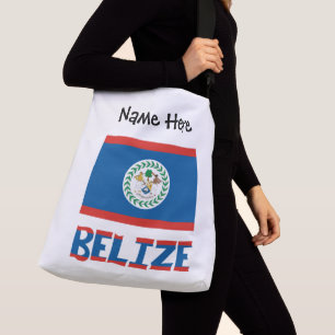 Belize Belizean Flag Personalized Crossbody Bag