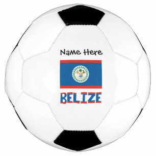 Belize Belizean Flag Personalized Soccer Ball
