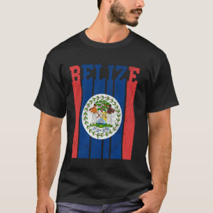 Belize Belizean Flag Pride Vintage T-Shirt
