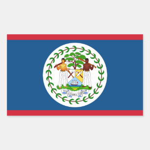 Belize/Belizean Flag Rectangular Sticker