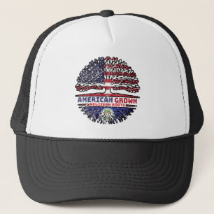 Belize Belizean US American USA United States Tree Trucker Hat