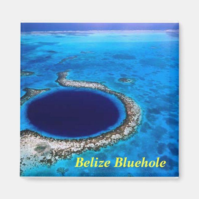 Belize bluehole, Belize Bluehole magnet (Front)