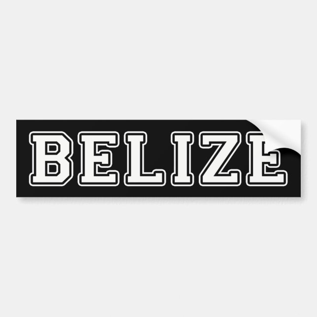 Belize Bumper Sticker (Front)