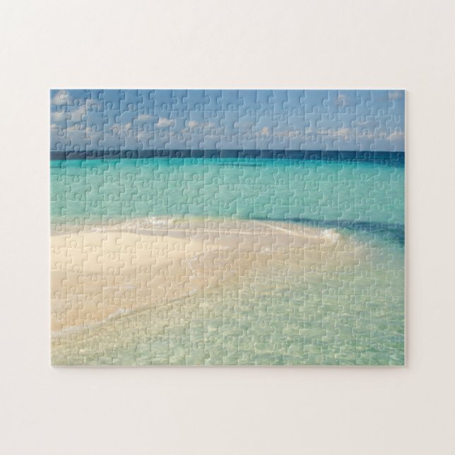 Belize, Caribbean Sea. Goff Caye, A Small Island Jigsaw Puzzle (Horizontal)
