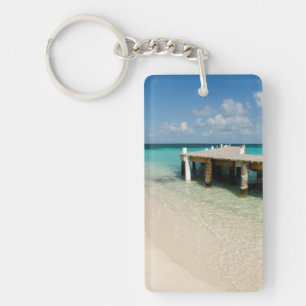 Belize, Caribbean Sea, Goff Caye. A Small Island Keychain