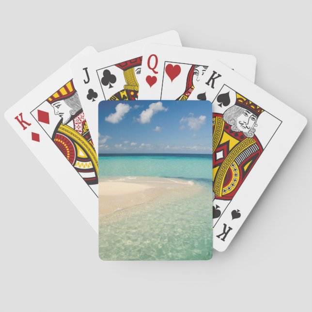Belize, Caribbean Sea. Goff Caye, A Small Island Poker Cards (Back)