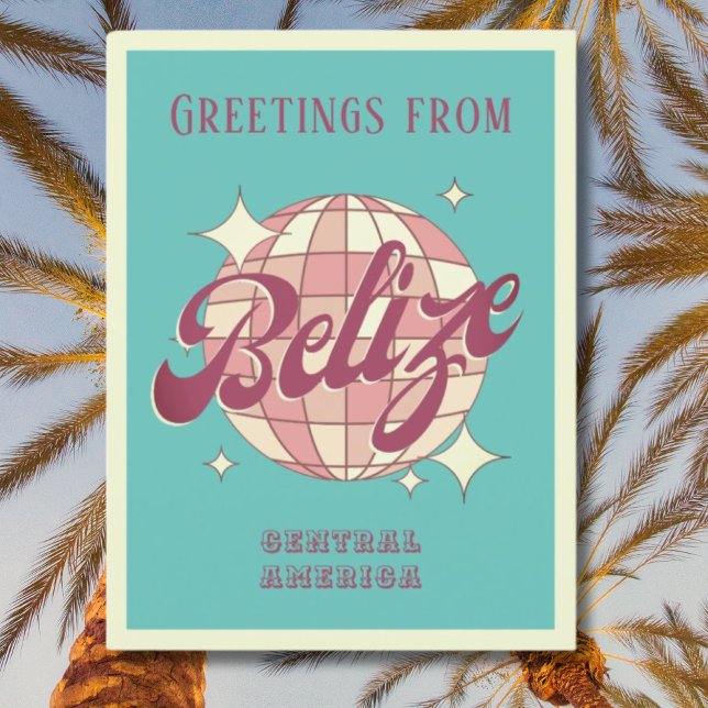 Belize Central America vacation Retro Postcard (Creator Uploaded)