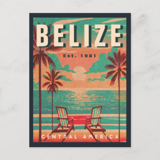 Belize Central America Vintage Tropical 1950s Postcard