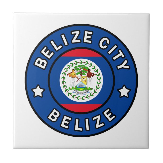 Belize City Belize Ceramic Tile (Front)