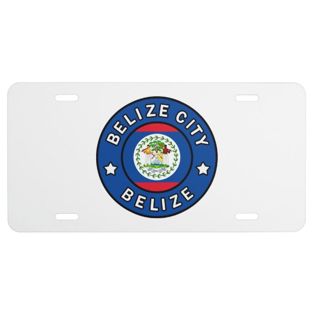 Belize City Belize License Plate (Front)