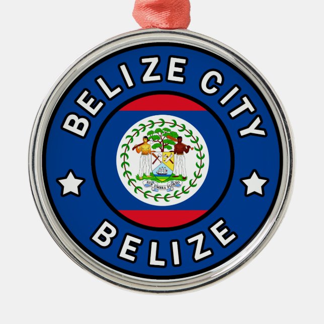 Belize City Belize Metal Ornament (Front)