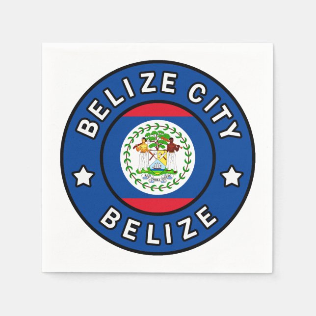 Belize City Belize Napkins (Front)