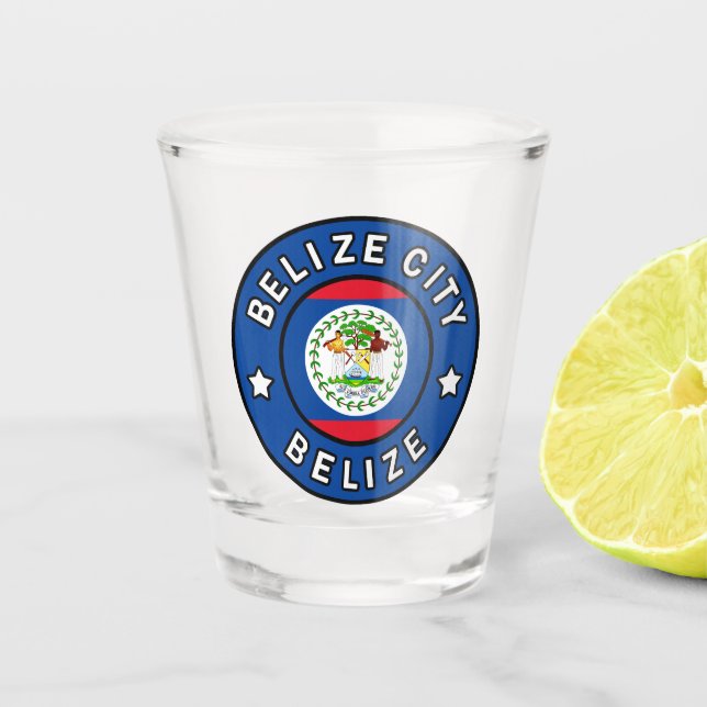 Belize City Belize Shot Glass (Front)