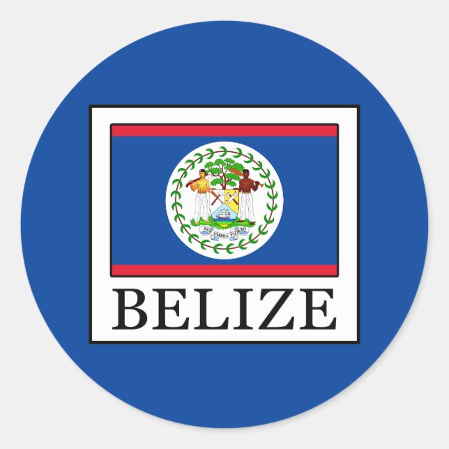 Belize Classic Round Sticker (Front)